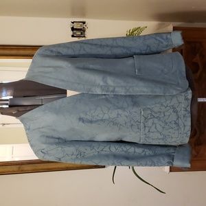 Coldwater Creek size 14 jacket, hazy or muted aqua